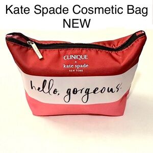 5/&15💥 Kate Spade Cosmetic Bag NWOT Zippered Makeup Pouch 💄